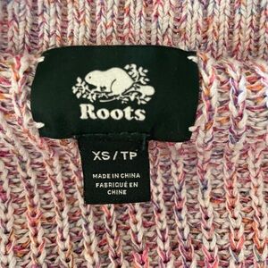 Roots Multicolor Knit Top - Pink, white & Purple